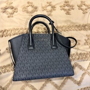Michael Kors Black and Gray Satchel